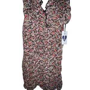 Iris Multicolor Floral Dress with Ruffles